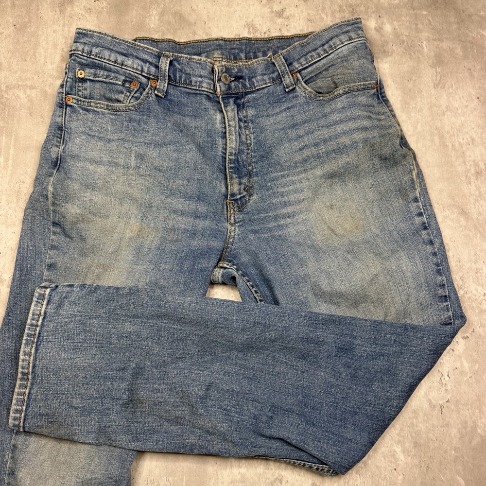 Levis 511 Mens Slim Straight Leg Jeans Blue Dark Wash 36x30 Stretch Work USA